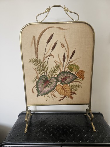 Vintage brass needlepoint - &,
