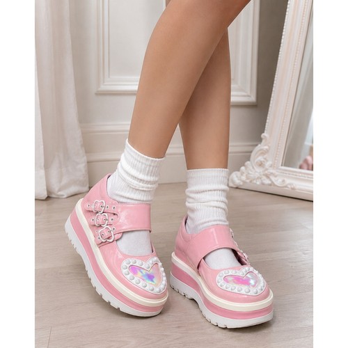 Demonia pink platform mary - demonia,