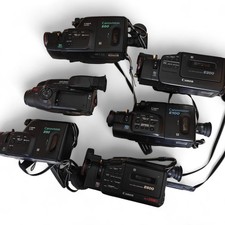 6x Canon Camcorders Job Lot 8mm Vintage Video Cameras E60 UC2000 E200 E100 E600