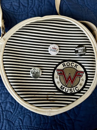 Vintage mod 60s circular purse - 60s,