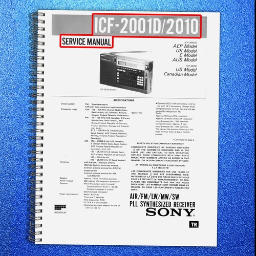 Sony icf 2001d 2010 receiver - icf-2001d,
