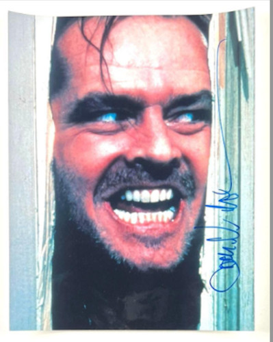 Jack nicholson signed x - 11",