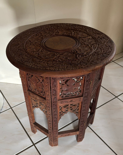 Antique anglow indian carved - anglow,
