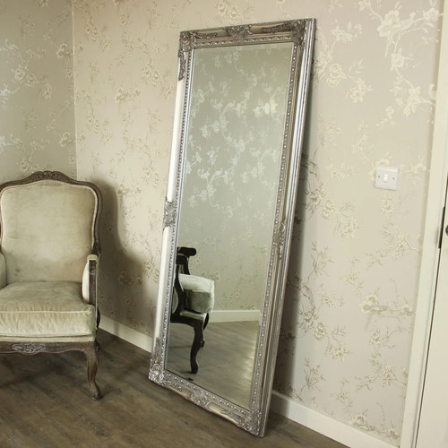 Large ornate silver wall floor - wall,