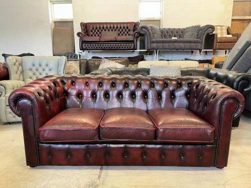 Chesterfield oxblood real - chesterfield,
