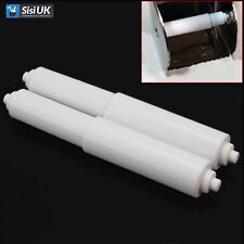 2 x White Toilet Roll Holder