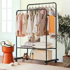 Rolling Clothing Rack Sturdy
