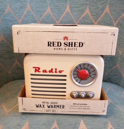 Red shed retro metal - retro, radio
