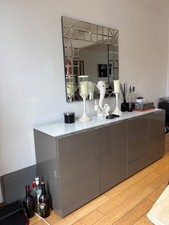 Contemporary grey sideboard