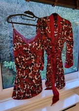 Rosie For Autograph 100% Silk Chemise And Robe.