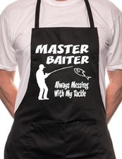 Master Baiter Fishing BBQ Cooking Funny Novelty Apron