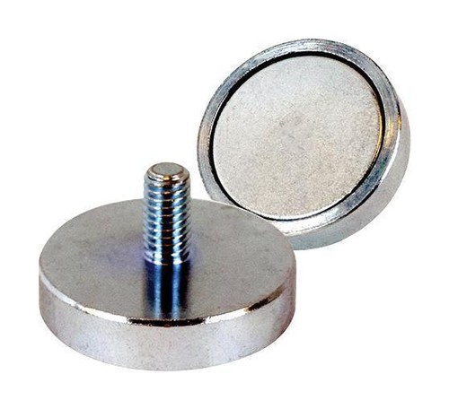 Neodymium shallow pot magnet - pot,