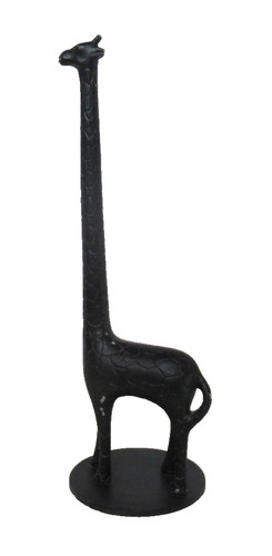 Metal giraffe black - metal, aluminium