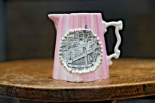 Antique Pink Lustre Souvenir Jug – The New Pier Southampton c1900 9cm