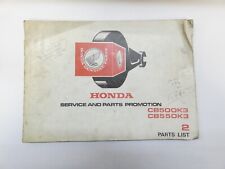GENUINE HONDA CB550K3 CB500K3 SERVICE AND PARTS LIST BOOK 2 
