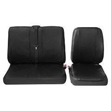 Commercial Single & Double van Seat Covers Black - Ford Transit 2014->