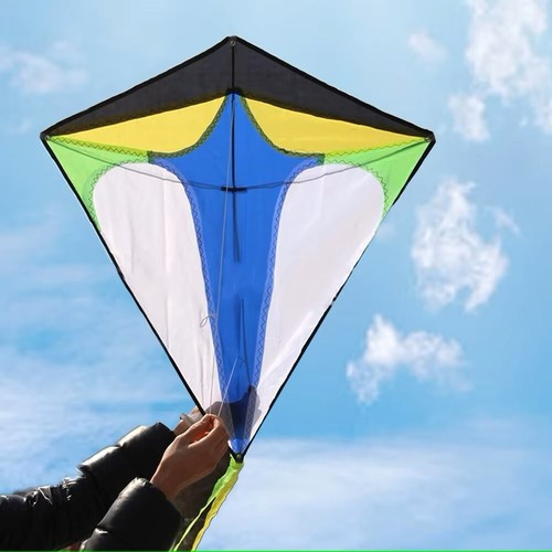 Diamond shaped kite with - shaped, long