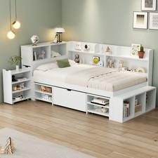 3FT Single Wooden Storage Bed