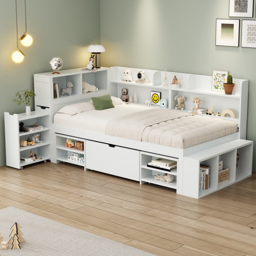 3ft single wooden storage bed - 3ft,