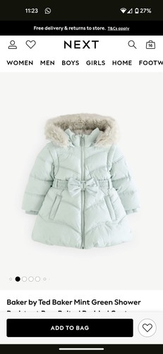 Bnwt ted baker mint shower - bnwt,