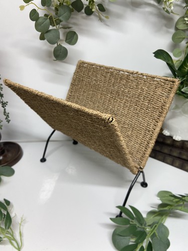 Vintage magazine rack holder - vintage,