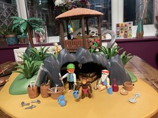 Playmobil Turtle Cove Pirate Treasure Island Playset 3799 - Near Complete Set