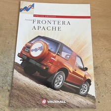 Vauxhall Frontera Apache Special Edition Fold Out Sales brochure Dec 1995
