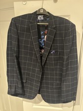 Jacamo Mens Black Check Suit
