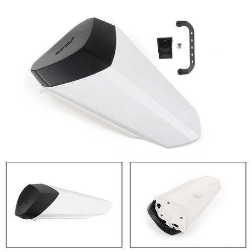 White rear pillion seat cowl - rear,