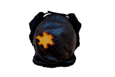 Black Ushanka Fur Winter Hat -