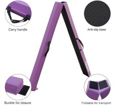 10FT (300cm) Fbsport Gymnastics Folding Balance Beam | Kids and Adults |  Purple