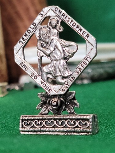 Vintage christopher medal - st.,