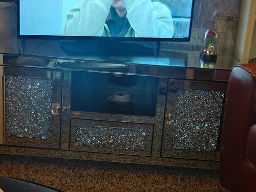 Mirrored crushed crystal - mirrored,