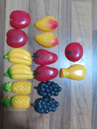 Fridge vintage fruit magnets - vintage,