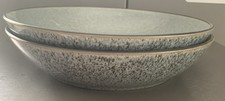 2 Denby Studio Grey Marl pasta bowl 8.5 inches