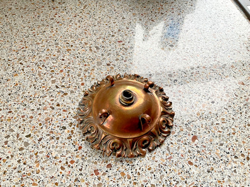 Vintage heavy brass ceiling