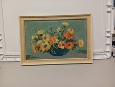 Needlepoint Framed Picture -