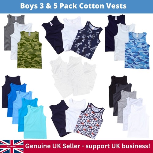 Boys cotton vests - vests, multi