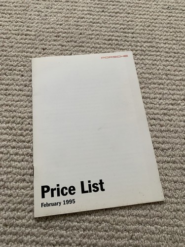 1995 porsche price - list, 968