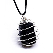 Black Tourmaline Tumble Cage