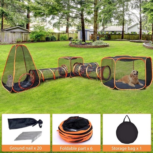 Pet tunnel dog playpen - pet,