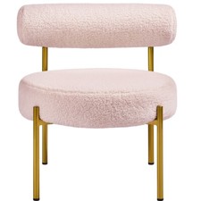 Boucle fabric tub chair - boucle,