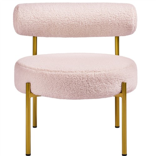 Boucle fabric tub chair with - boucle,