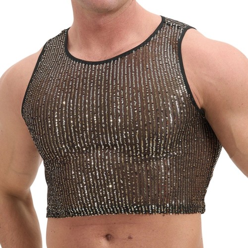 Shiny sequins stylish mens - shiny,