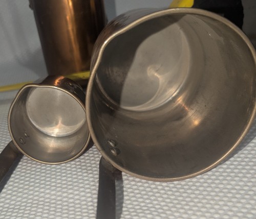 Copper measuring jugs scoops - copper, 1