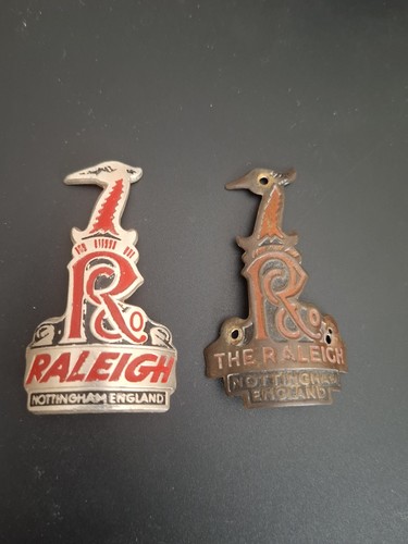 Used raleigh head badges - used,