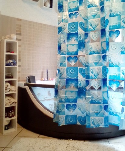 Vinyl shower curtain - curtain, amore