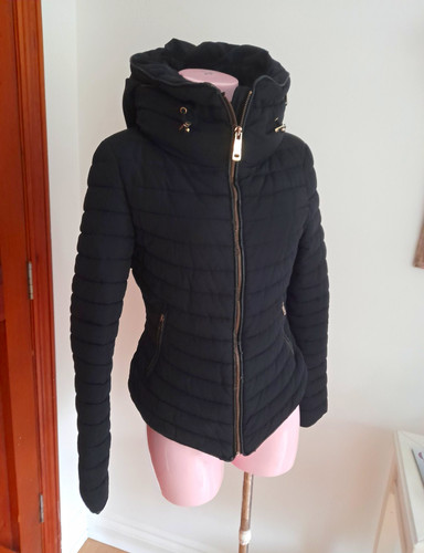 Zara women black quilted - black,