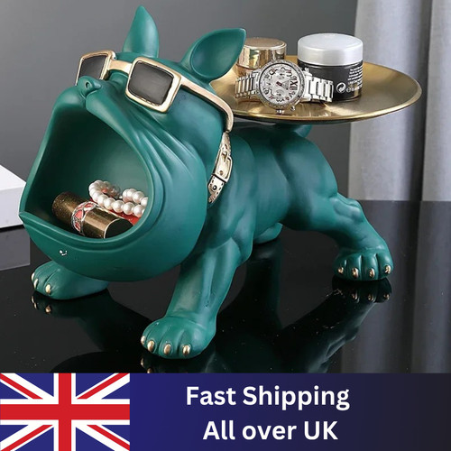 Resin bulldog statue - bulldog,