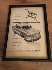 Standard Vanguard Sportsman-1956 A4 framed advert